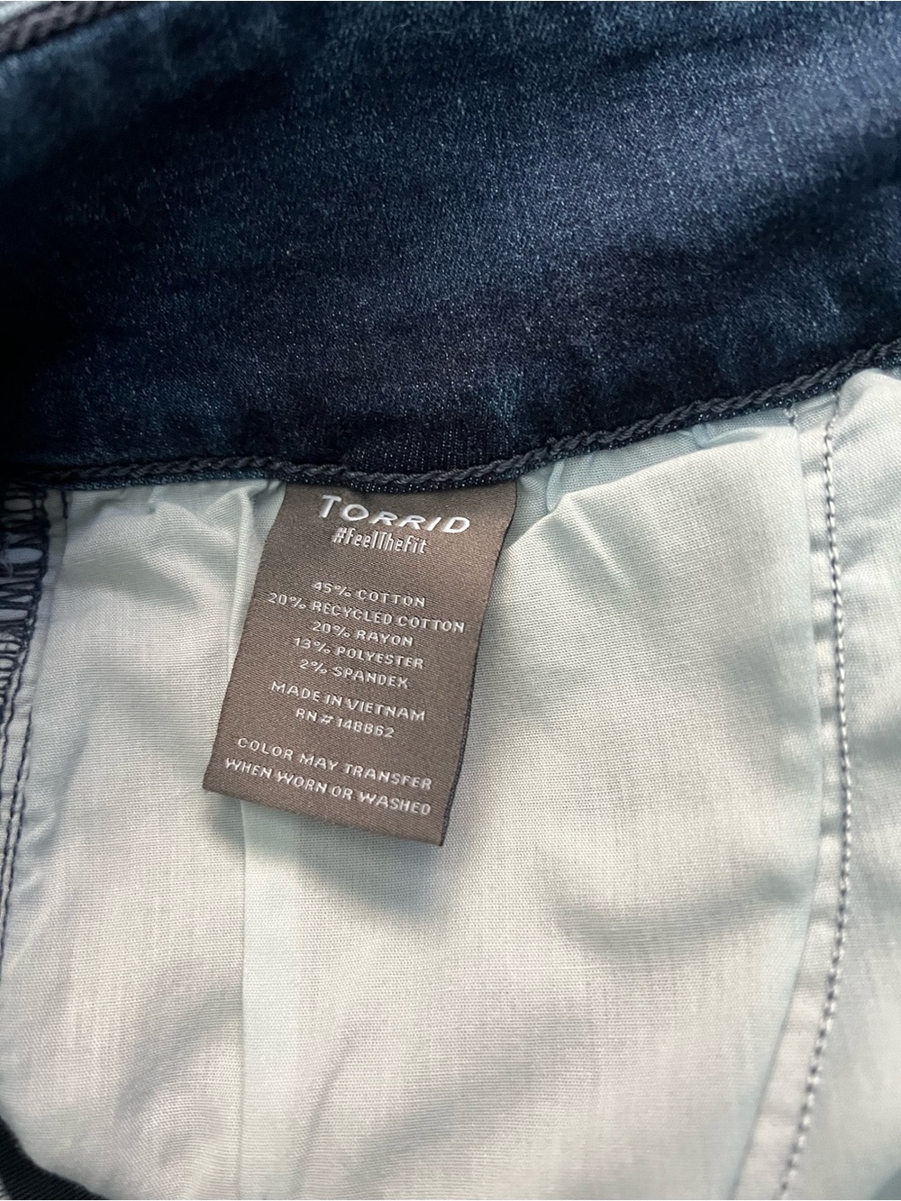 Torrid High-Rise Flare Tie-Belt Jeans Size 18S Medium Wash - Picture 7 of 8
